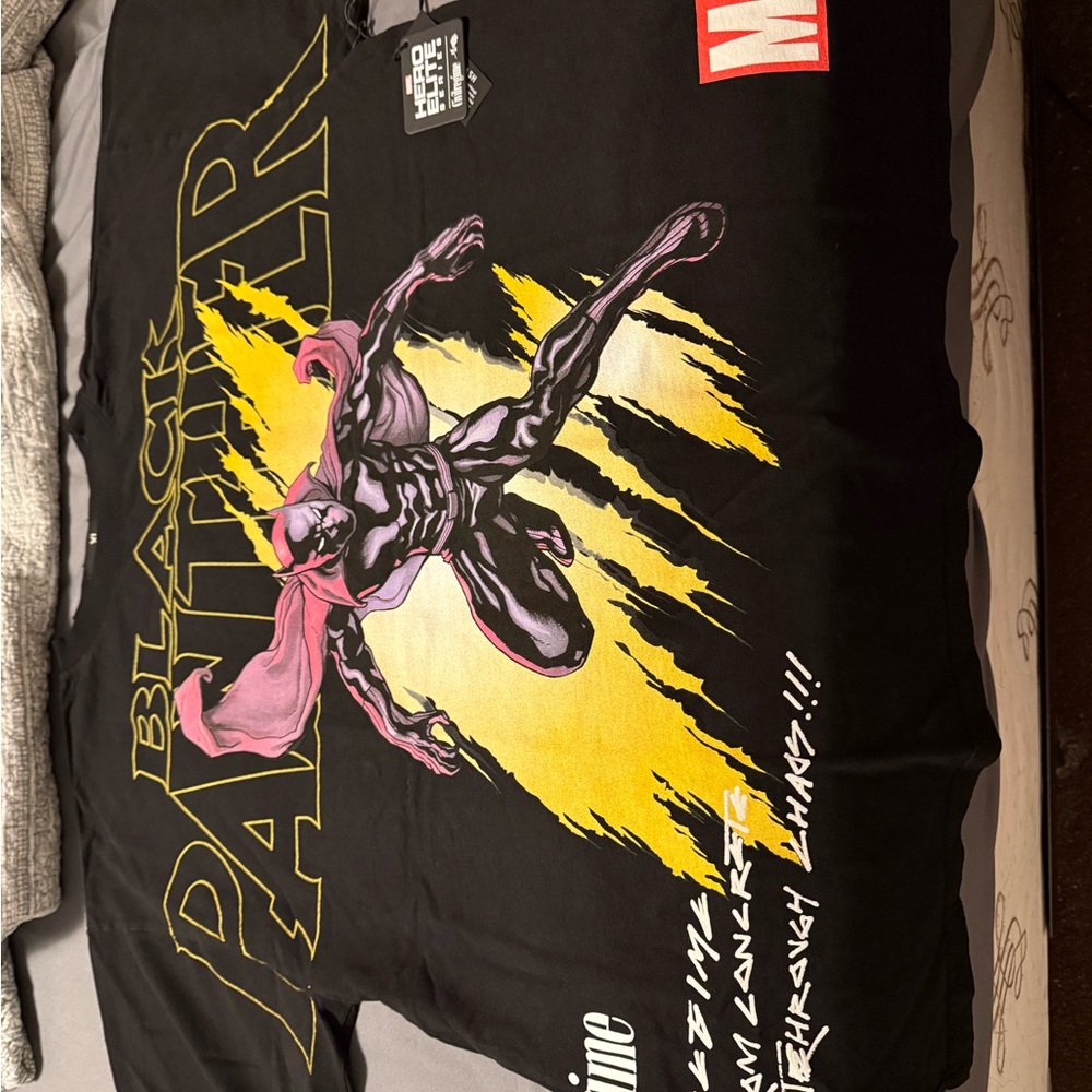 Marvel Hero Elite Civil Regime Black Panther Tee XL Oversized New with Tags